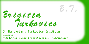 brigitta turkovics business card